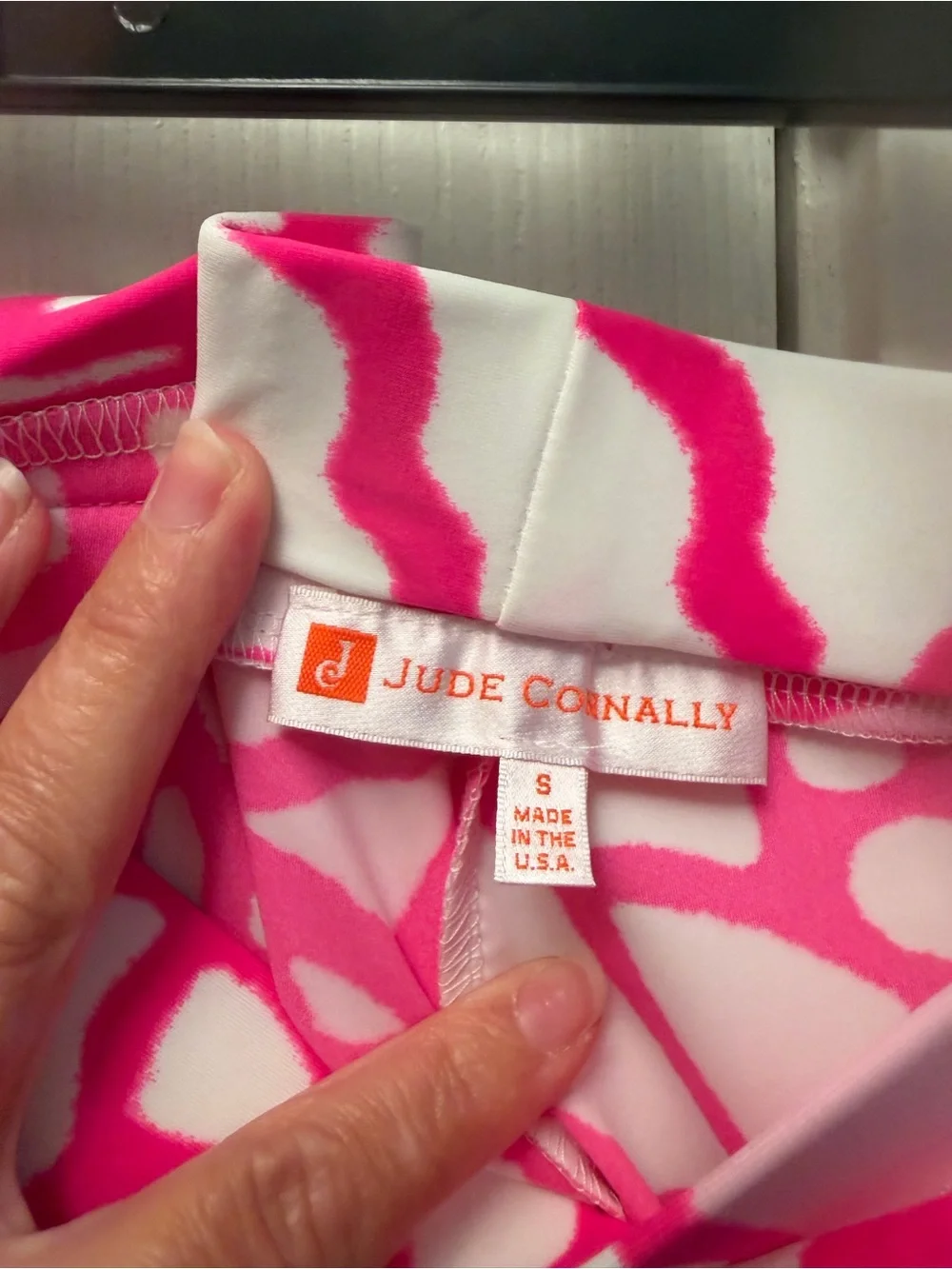Jude Connally Trixie Pant Pink and White Coral